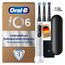 Oral-B iO Series 6 Elektrische Zahnbürste — Electric Toothbrush, Inkl. 3 Aufsteckbürsten und Reise-Etui — 5 Putzmodi für Zahnpflege, Zahnbürste Elektrisch, Designed by Braun, Grau