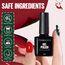 TOMICCA UV Gel Nagellack Weihnachten Set, 6 Farben Rot Grün Weißer Glitzer Nagellack, Soak-Off UV/LED Gel Geschenk für Nagelstudio DIY Home, 8ML