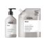 L'Oréal Professionnel Anti-Gelbstich Haarshampoo für weißes, graues & blondiertes Haar, Violett-Pigmente, Serie Expert, Silver Shampoo zum Nachfüllen, Refill, 500 ml