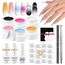 SAVILAND Ombre Gel Nagellack Set: 6 Farben Gradient Blush Effekt Gel Nagellack 10s Fast Easy Pat Painting gel Polish mit Base Top Coat Nail Art Schwämme Metallgreifer Nägel Selber Machen Nail Zubehör