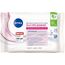 NIVEA Reinigungstücher 3in1 Pflegend, Abschminktücher mit Glycerin und Mandelöl für wasserfestes Make-Up, sanfte Gesichtsreinigung für trockene & empfindliche Haut (25 Stück)