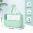 Luxoraiova Kosmetiktasche Durchscheinend, Kulturtasche Damen, Tragbare Kulturbeutel Herren, Flugzeug PVC Waschtasche Damen Wasserdicht, Kulturtaschen für Männer, Frauen, Familie (Grün)