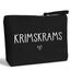 MEJOSER Krimskrams Kosmetiktasche Klein Schwarz Kulturtasche Schminktasche Kulturbeutel Kleine Make Up Tasche mit Spruch Organizer für Damen Mädchen Reise Geldbeutel