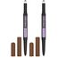 Maybelline New York Express Brow Satin Duo Augenbrauenstift und -puder in Nr. 02 Medium Brown, mittelbraun (Packung mit 2)