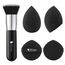 DUcare Make-up-Schwämme mit Foundation-Pinsel, Make-up-Puff-Blending Foundation-Schwamm für flüssige BB-Creme, Mineralpuder, Buffing, Tupfen