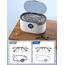 Ultraschallreinigungsgerät Ultraschallreiniger 600ml Ultraschallbad Ultrasonic Cleaner Mit 5 Zeitfunktionen für Brille Schmuck Uhren