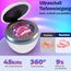Ultraschallreinigungsgerät 45kHz UV ultraschallreiniger 35W für Zahnschiene Reinigung & Desodorierung- ultrasonic cleaner für Aligner, Zahnprothesen- 200ml Dental Pod- Countdown retainer cleaner