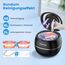 Ultraschallreinigungsgerät 48000Hz Ultraschallreiniger | 24W | 180ML | Ultrasonic Cleaner mit UV Lampe Ultraschallbad für | Zahnersatz | Retainer | Aligner | Prothesen | Zahnschiene | Schmuck |Schwarz