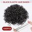 Hanyousheng 1000 Stück Elastische Haargummis, Haargummis Klein, Haarschwanz-Werkzeuge, für Mädchen Dame Puppe Haarstyling, Mit 1 Stück Haarbänder Cutter Entferner+2 Flechthilfe Haare(schwarze)