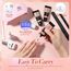 Born Pretty Polygel Starter Set mit UV Lampe - Poly Gel Nägel Set 6 Farben Transparent Weiß Nude Rose Nagelverlängerung Kit Base Top Coat Slip Solution