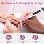Oukzon Nagelfräser Kabellos, 13 in 1 Elektrische Nagelfeile Fräser für Gelnägel, Nagelfräser für Gelnägel 25000 U/Min, USB Wiederaufladbare Maniküre Set Elektrisch, 5 Gear Electric Nail Drill