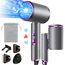 Vbrisi Föhn,Fön,2400W Klappbar Ionen Haartrockner, Schnelltrocknen Hair Dryer, Profi Reisefön mit Heiß-/Kalttaste, 3 Heiz,AC Motor Salon Haarföhn mit Diffusor & Aufbewahrungstasche (Gräulich violett)