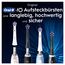 Oral-B iO Strahlendes Weiss, Original Aufsteckbürsten für elektrische Oral-B iO Zahnbürsten, Zahnaufhellung, Weiß, 2 Stück