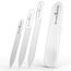 SCHWERTKRONE® 3er Set Glasnagelfeilen [SCHONEND & LANGLEBIG] - Glasfeile für Nägel hochwertig - Nagelfeile Glas für Naturnägel - Nail File Set Nagel Feilen - Nagelfeile Set mit Etui (abwaschbar)