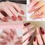 Shining She Jelly Nail Polish UV, 6 Farben Natürlich Nude Rosa Burgunder Rot Hautfarbe Transparent Kristall Gel Nagellack Set Soak-Off UV Nagellack für Anfänger DIY Nail Art, 8ml