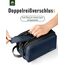 Chakipee Kulturbeutel Herren Reise Kulturtasche Waschtasche, wasserdichte Kulturtaschen, leichte Kosmetiktasche Damen mit Doppelter Reißverschlüssen, Badezimmerutensilien (Blau)