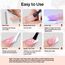 TOMICCA UV Nagellack Set, 4 Farben Nudefarben Rose Gel Nagellack, Soak-Off UV/LED Geschenk für Nagelstudio DIY Home, 8ML