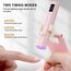 Mini UV Lampe für Gelnägel, UV Lampe für Nägel mit Ständer Wiederaufladbar, kleine UV Nagellampe Tragbar, 2 Timer-Modi Nageltrockner für Gel-Nagellack, Gel Nagellack Trocknergerät Rosa