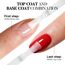 AIMEILI Base und Top Coat Gel UV, Unterlack und Überlack für Nägel No Wipe Top Coat Gel UV Extra Shine UV Base Coat Long Lasting 2 x 8ml