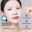 Kollagen Maske Overnight Korean Skincare: Gesichtsmaske für Feuchtigkeit Faltenreduktion & Porenverfeinerung mit Hyaluron - Real Deep Collagen Mask for Glass Skin, 4ea x 33g [Hergestellt in Korea]