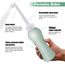 500ml Po Dusche mit Reiseetui, Einziehbare Portable Bidet für Reisen und Zuhause - Ersetzt Feuchttücher, spart Toilettenpapier, Hygienische Intimdusche Podusche für Frau Wochenbett (500ml-Grün)