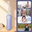 500ml Po Dusche mit Reiseetui, Einziehbare Portable Bidet für Reisen und Zuhause - Ersetzt Feuchttücher, spart Toilettenpapier, Hygienische Intimdusche Podusche für Frau Wochenbett (500ml-Violett)