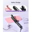 BESTOPE PRO Lockenstab, 5 in 1 Lockenstäbe Set mit Glätteisen, Thermobürste, 3 Keramische Lockeneisen (9mm- 25mm) für Große Locken, 13 Temperaturen, Hair Curler mit Hitzebest.Matte, Handschuh, Schwarz