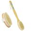 URAQT Rückenbürste Massagebürste Badebürsten, Doppelseitige Naturborsten Duschbürste Körperbürste Holz Schrubber mit Langem Stiel für Peeling Massage Verbessern die Durchblutung Cellulite (D-2PCS)