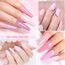 Shining She UV Nagellack Set, 6 Farben Frühling Baby Rosa Hellrosa Pastell Gel nagellack Rosa Serie Soak Off UV Gellack Nail Art Salon für Frauen Ernennung Gedenktag Valentinstag, 8ML