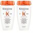 Kérastase Nutritive, Shampoo für normales bis leicht trockenes Haar, Feuchtigkeitsspendendes und revitalisierendes Haarbad, Ohne Parabene, Bain Satin Hydrating Shampoo, 250 ml (Packung mit 2)