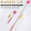 Rückenkratzer Ausziehbarer mit 5 abnehmbaren Kratzköpfen, verstärktem Griff aus Edelstahl, im Geschenkset – ideal für Männer, Väter und Frauen-Rosa