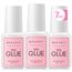 Makartt Nagelkleber Für Kunstnägel Extra Starker, Schnelltrocknend in 5 Sekunden, 3 Stück 7 ml Acryl Nail Glue Für Künstliche Nägel, Nagelspitzen, Kein Aushärten Unter Der UV Lampe Erforderlich
