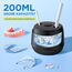 Ultraschallreinigungsgerät 45000Hz Ultraschallreiniger 200ML Dental Pod - Ultrasonic Cleaner für Zahnersatz, Retainer, Aligner Zahnschiene, Prothesen, Schmuck mit digitalem Timer Schwarz