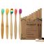 GeekerChip 10 Stück Bambus-Zahnbürsten für Kinder, 10 Farben, Bambuszahnbürste, weiche Naturborsten, umweltfreundlich und biologisch abbaubar