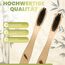 4er Pack Bambus Zahnbürste mit reinem Bambus-Holz ✮ vegan ✮ biologisch abbaubar ✮ 100% frei von BPA ✮ Borsten mit Bambusholzkohle für beste Sauberkeit (natur, 4er Packung Erwachsene)