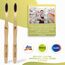 4er Pack Bambus Zahnbürste mit reinem Bambus-Holz ✮ vegan ✮ biologisch abbaubar ✮ 100% frei von BPA ✮ Borsten mit Bambusholzkohle für beste Sauberkeit (natur, 4er Packung Erwachsene)