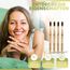 4er Pack Bambus Zahnbürste mit reinem Bambus-Holz ✮ vegan ✮ biologisch abbaubar ✮ 100% frei von BPA ✮ Borsten mit Bambusholzkohle für beste Sauberkeit (natur, 4er Packung Erwachsene)