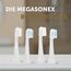 2 x MEGASONEX M8 Ersatz-Bürstenköpfe soft - Ersatzbürsten für die Megasonex M8 Ultraschallzahnbürste