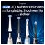 Oral-B iO Ultimative Reinigung, Original Aufsteckbürsten für elektrische Oral-B iO Zahnbürsten, 'Borsten-in-Borsten' Bündel, Weiß, 6 Stück