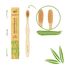 pandoo 4er Set Bambus Zahnbürste | vegan | BPA frei | Speziell für Kinder | Bio & Holzfrei | Bamboo Toothbrush