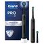 Oral-B Pro 3 3900 Elektrische Zahnbürste,Electric Toothbrush, Doppelpack, drei Putzmodi und visueller 360° Andruckkontrolle für Zahnpflege, Geschenk Mann,Frau, schwarz
