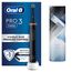 Oral-B Braun Pro 3-3500 Elektrische Zahnbürste mit Bürstenkopf und Reiseetui, schwarz