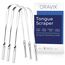 Zungenschaber Edelstahl | Dreier-Pack | Zungenreiniger | Für einen frischen Atem und eine bessere Mundgesundheit | Zungenreiniger Edelstahl | Zungenreiniger für Kinder und Erwachsene | ORAVIX