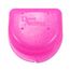Dental Aesthetics Glitter Mundschutz Case - Mundschutz Box für Ortho Halterungen, Sporte Zahnärztliche Geräte, Zahnersatz & Mehr - Glitzer Rosa, Plastik