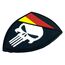 Deutscher Deutschland Flagge Schädel Im Dunkeln Leuchten Cosplay Airsoft PVC Klett Emblem Abzeichen Patch