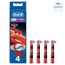 Oral-B Kids Aufsteckbürsten, Sortierte Motive, (zufällige Motivauswahl) | 4 Stück (1er Pack)