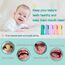 Dollshouse Baby Toothbrush With Case Set (6 PCS) Finger Toothbrush For Babies