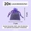 20x Lavendel Duftsäckchen - Französische Provence Lavendel getrocknet – Mottenschutz für Kleiderschrank – Duft für Kleiderschrank – Auto Duft und Raumduft – Schrank Duft – Lavendelsäckchen - LAVENS®