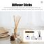Hugwish100pcs duftstäbchen aus Faser schwarz 30.2cm x 3.0mm, stäbchen für raumduft, Diffuser stäbchen, rattanstäbchen für raumduft (30.2cm x 3.0mm)
