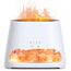 SALKING 2-in-1 Aroma Diffuser & Salt Range Pakistan Leuchte, Flammeneffekt Diffusor für ätherische Öle, Diffusor Kühler Nebel Luftbefeuchter mit 3-Helligkeit, 150ml(Weiß)